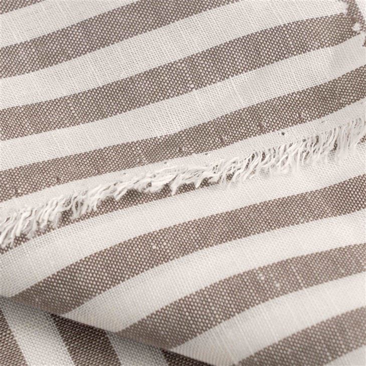 Light Taupe Striped Linen Jersey Fabric price